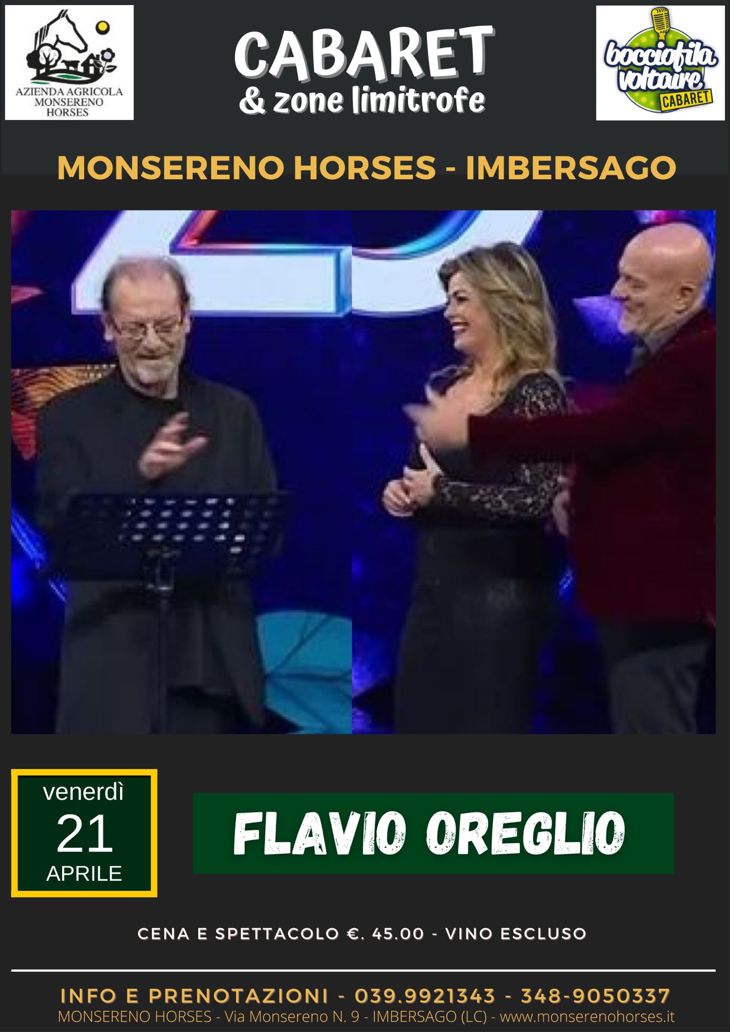 Flavio Oreglio al Monsereno Horses